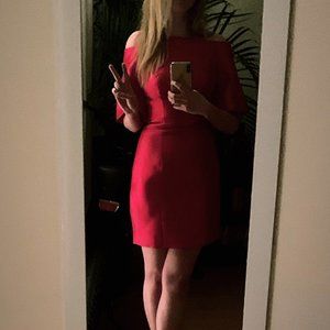 Red Off the Shoulder Dress